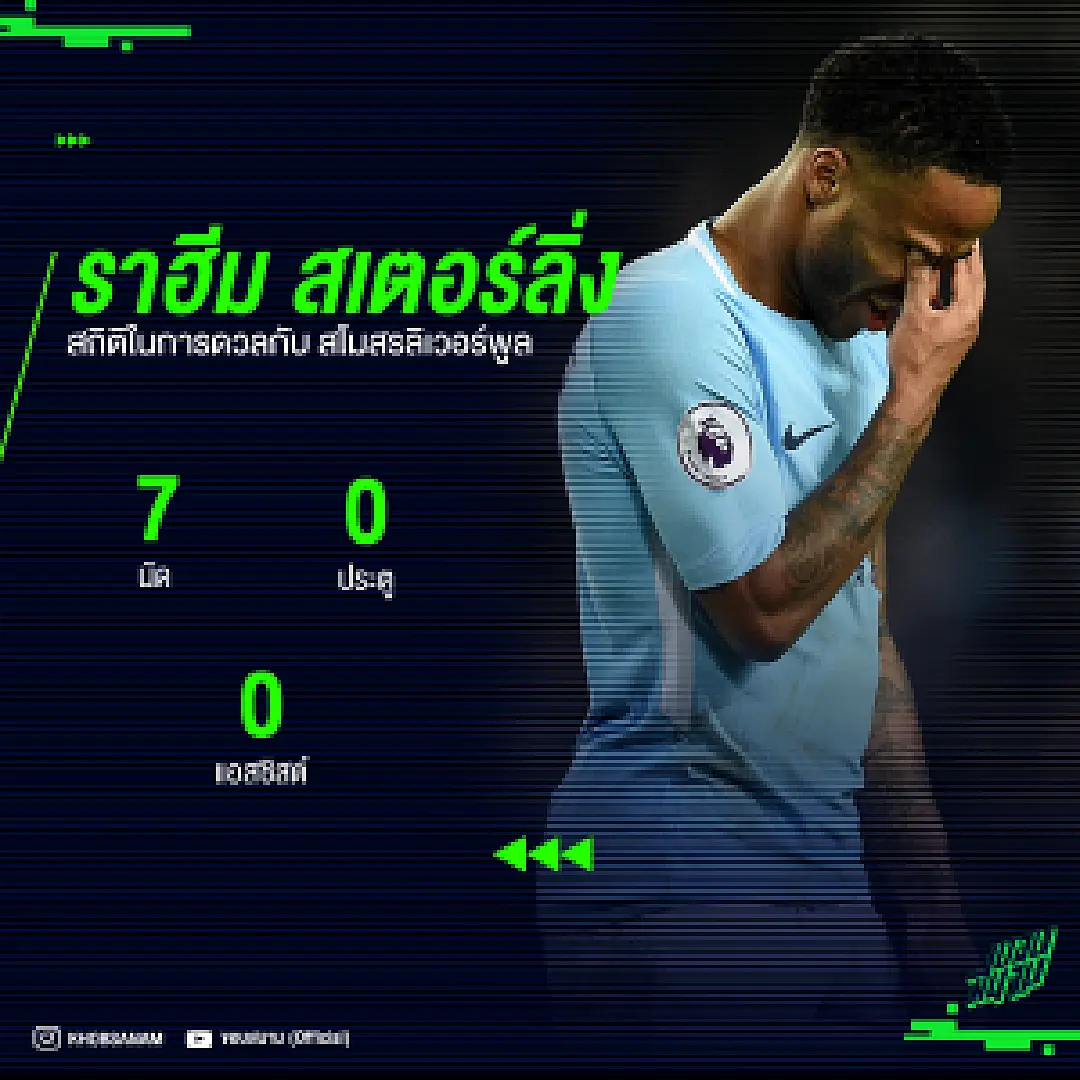 เกรงใจทีมเก่า! เช็กสถิติ สเตอร์ลิ่ง ยามเจอหงส์