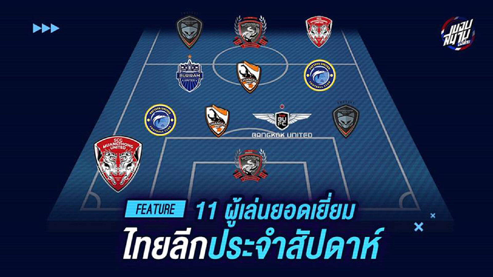 ชาช่า-เคลตันนำทัพ!! ยลโฉมทีมยอดเยี่ยมไทยลีกนัด 29