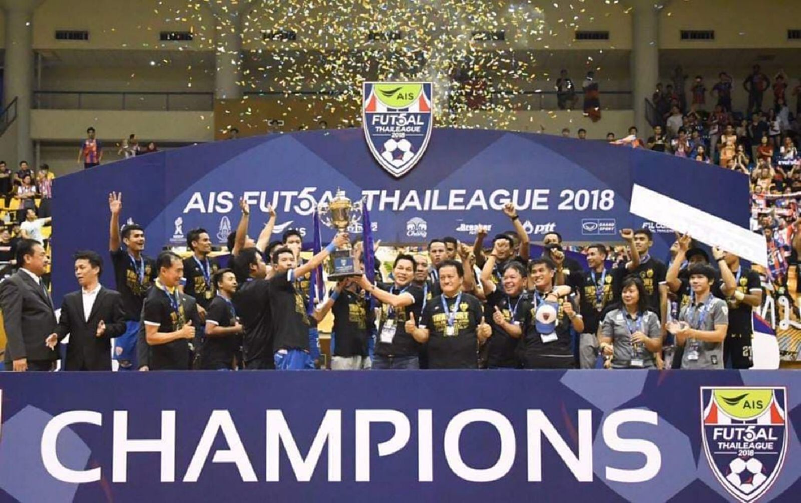 แชมป์ในรอบ11ปี! ท่าเรือขยี้บางกอก 5-2 ซิวโทรฟี่แชมป์ฟุตซอลลีก2018