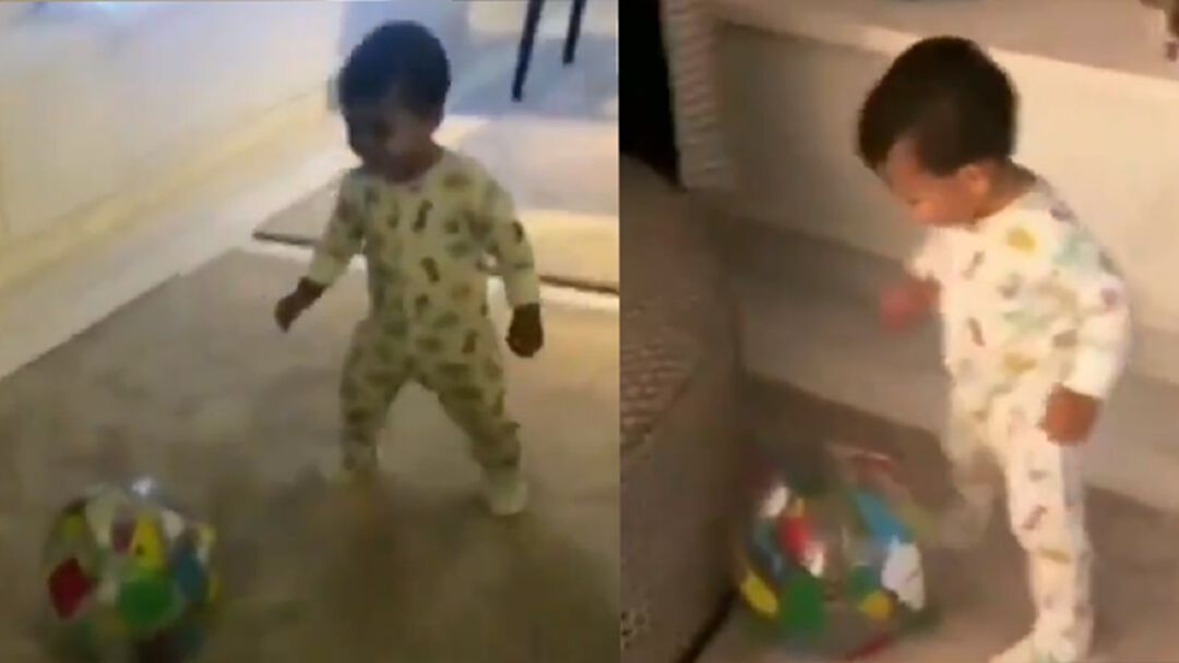 เชื้อพ่อมันแรง! ชมคลิป ลูกชายคนเล็ก โรนัลโด้ วิ่งไล่หวดลูกบอล