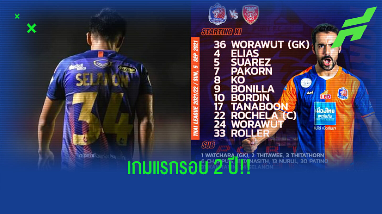 เฮ้ย!! จริงดิ! ครั้งแรกในรอบ 2 ปี ที่ นิติพงษ์ ไม่ได้เล่นเกมลีกให้ท่าเรือ