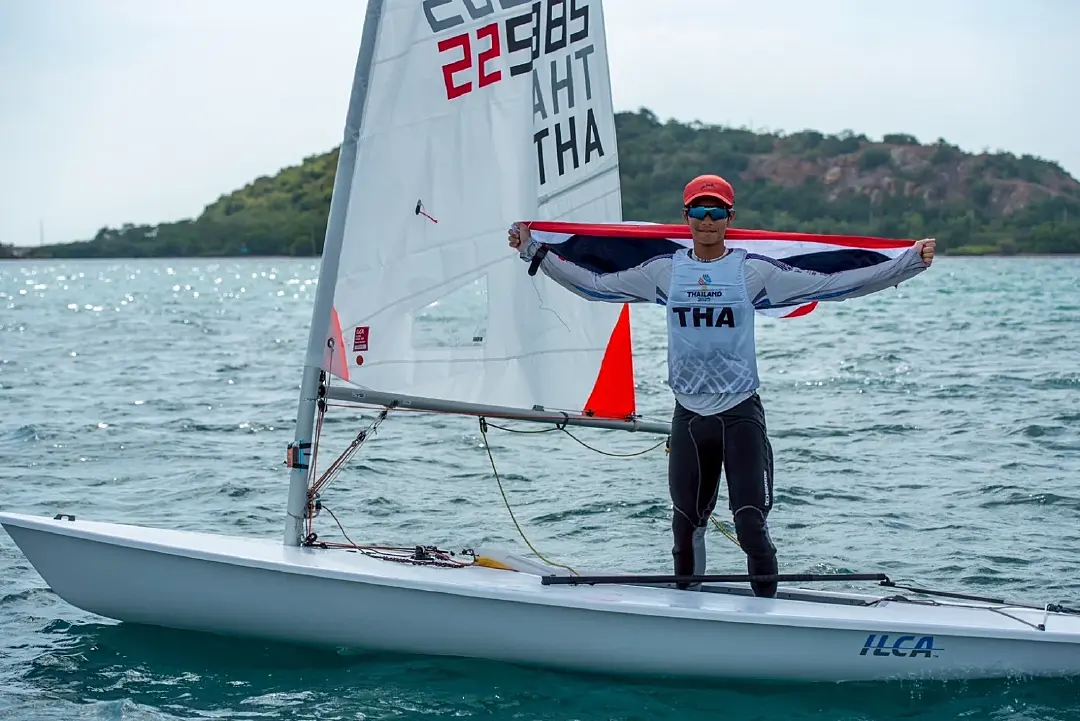 “ดาวิน ฌู” ผงาดคว้าเหรียญทองเรือใบซีเกมส์ ILCA 4 ชาย