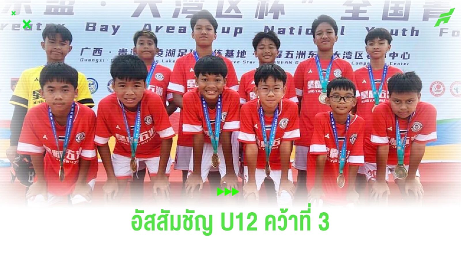 ช้างบ้านเจ๋ง! แข้งอัสสัมชัญ U12 บุกคว้าที่ 3 ศึกฟุตบอลที่เมืองจีน