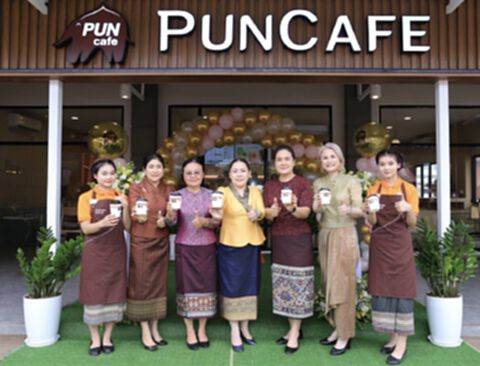 พันธุ์ไทย เดินหน้าขยายตลาด สปป.ลาว ผุด ปันคาเฟ่ สาขาใหม่